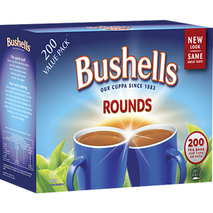 BUSHELLS TEA BAGS ROUNDS 200'S