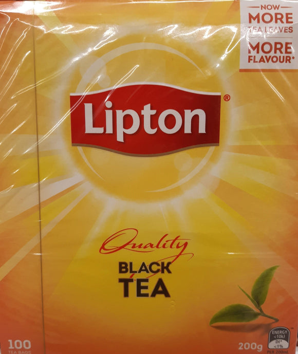 LIPTON TEA CUP BAGS BLACK 100'S