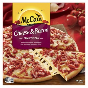 MCCAIN PIZZA CHEESE & BAC 500G