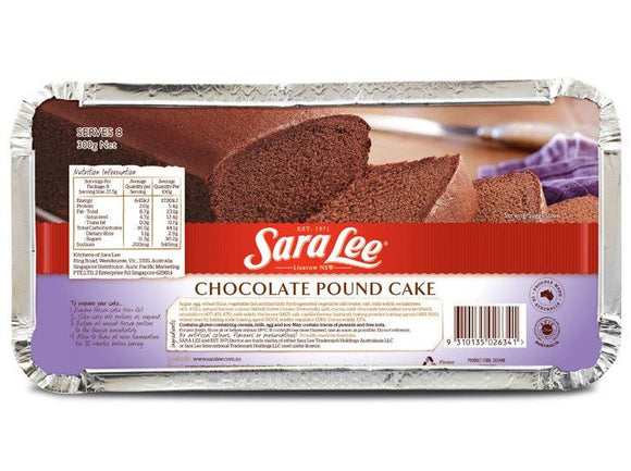 SARA LEE CHOC POUND CAKE 300G
