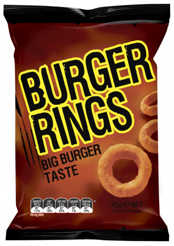 SMITHS BURGER RINGS SMITHS 45G